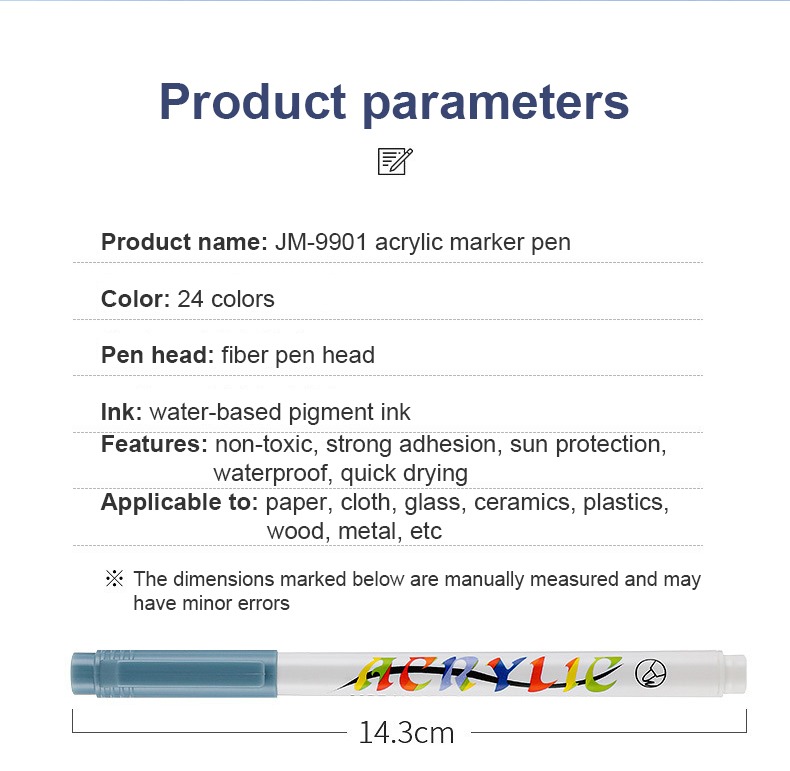 Product parameters-Super Coverage Watercolor Pen