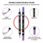 Double Headed Different Coloring Acrylic Markers Pen