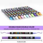 Double Headed Different Coloring Acrylic Markers Pen