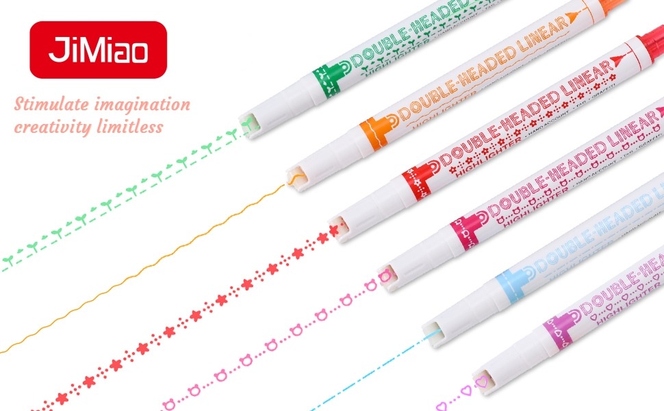 JiMiao Curve Highlighter Marker Pen