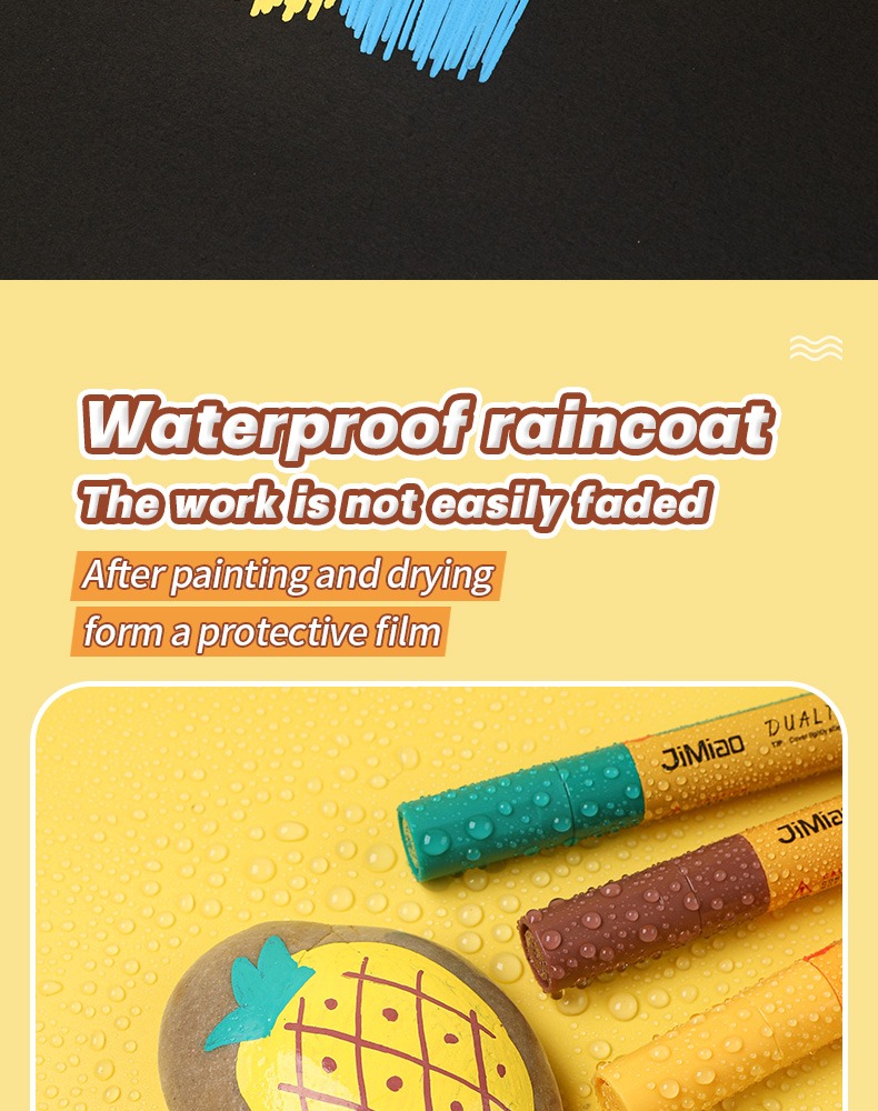 Waterproof raincoat-Double-headed Valve Coloring Marker