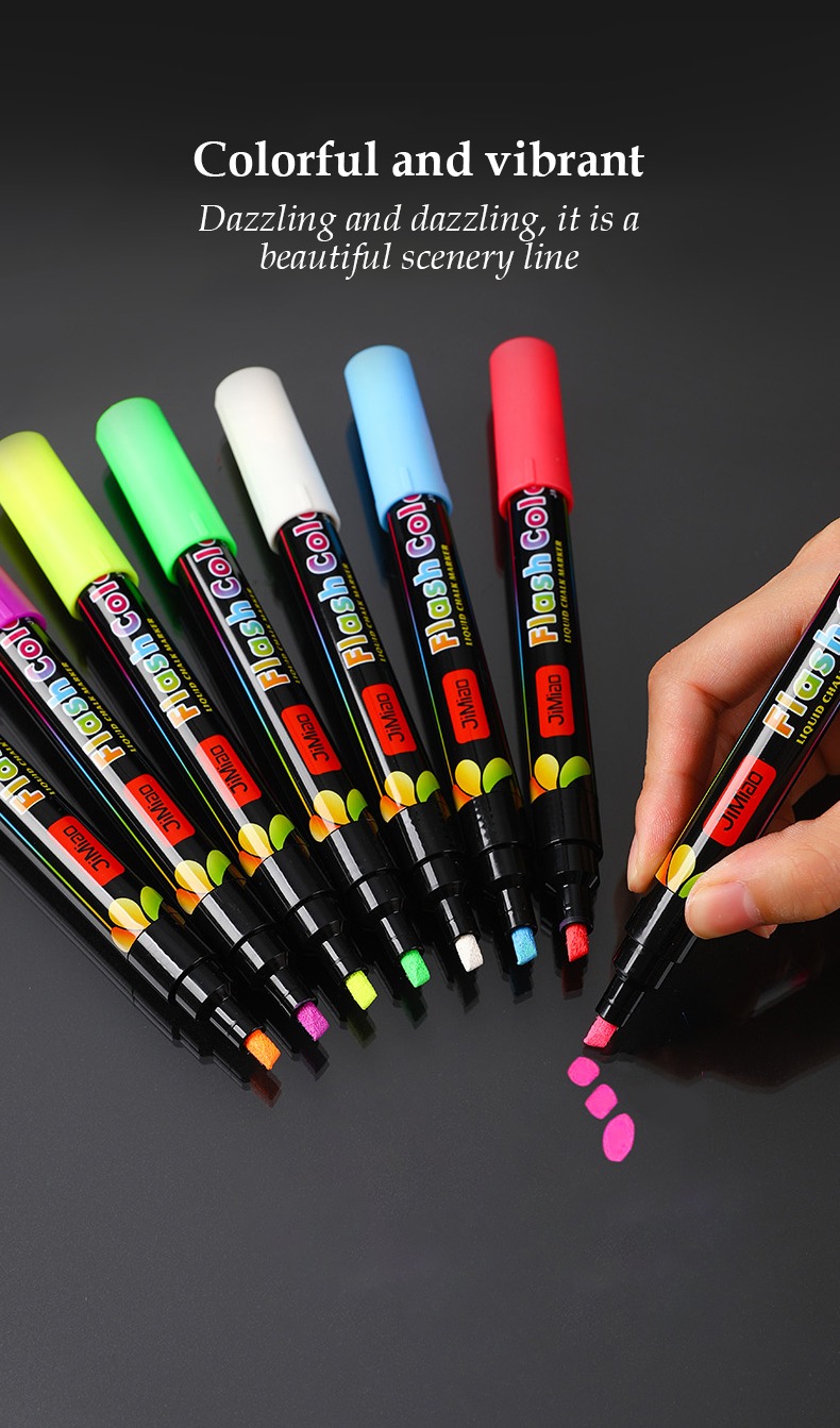 Colorful and vibrant-Fluorescent erasable marker