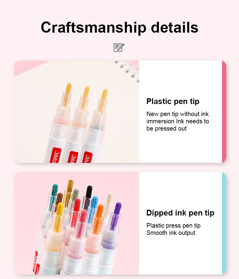 Craftsmanship details-Acrylicc Valve Coloring Marker Pen