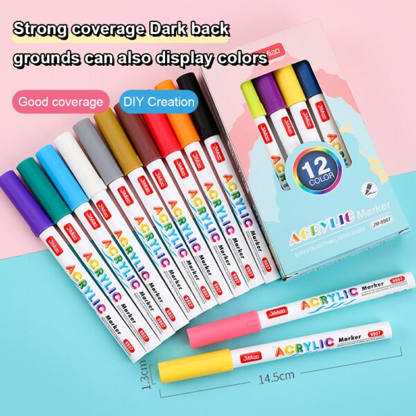 Acrylicc Valve Coloring Marker Pen