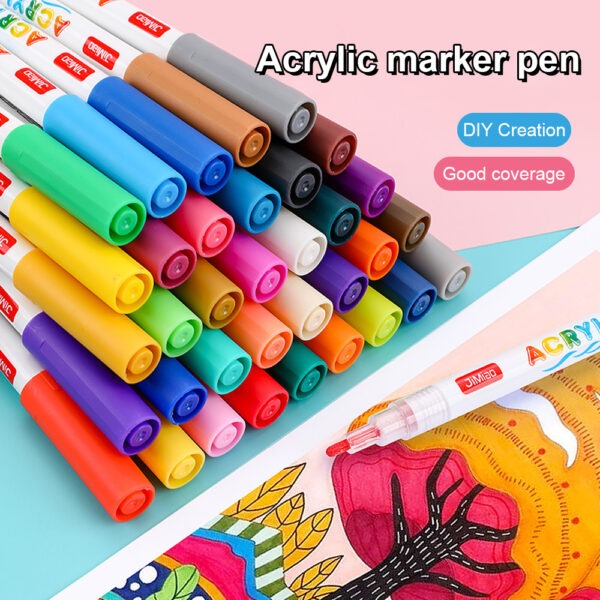 Acrylicc Valve Coloring Marker Pen