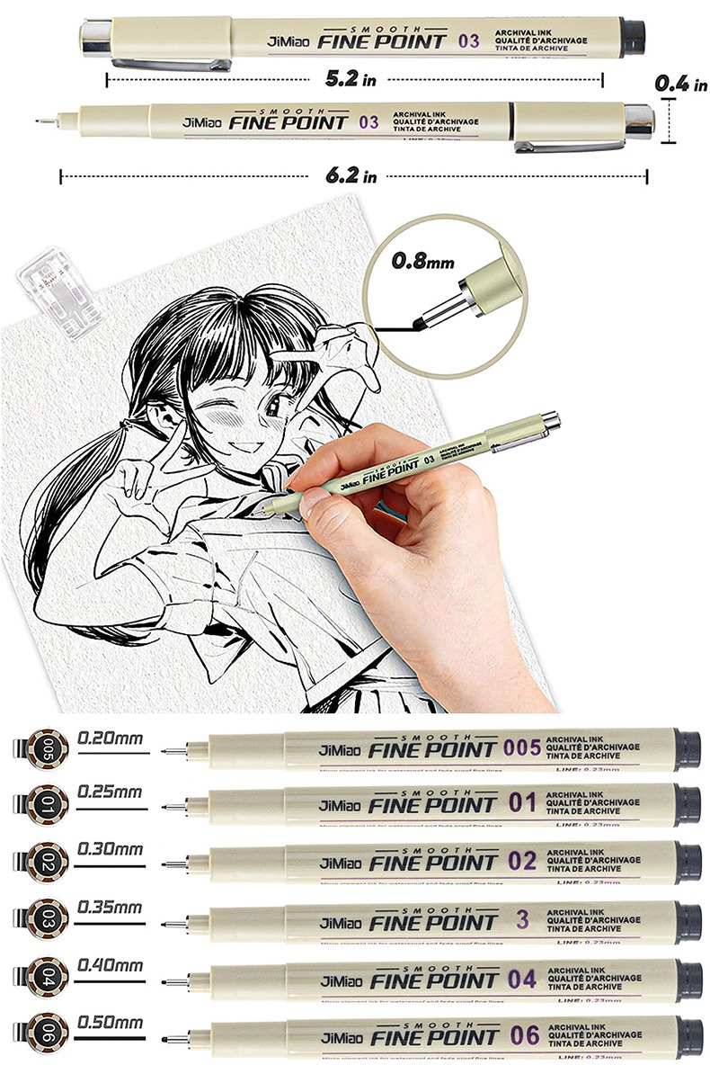 JiMiao Waterproof Needle Marker Pen