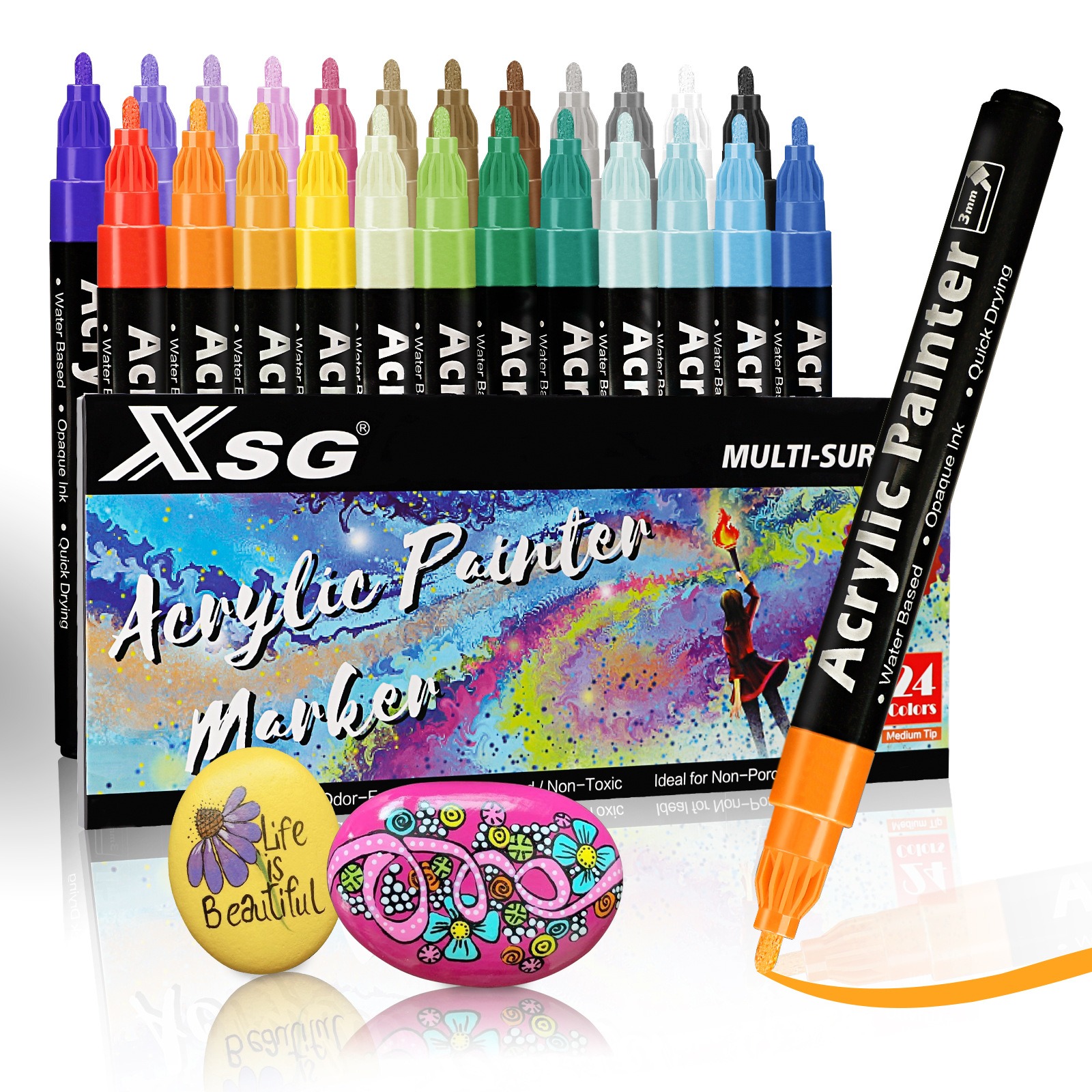 JiMiao Acrylic Valve Coloring Markers Set: Bring Your Creativity to Life