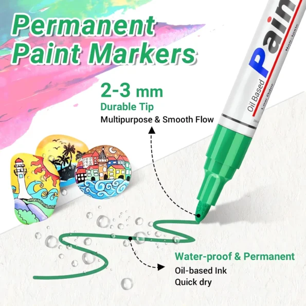 Oil based paint pens