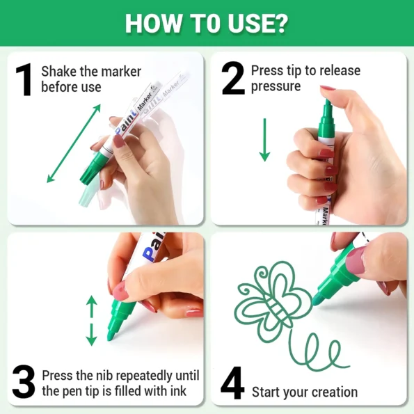 Oil based paint pens