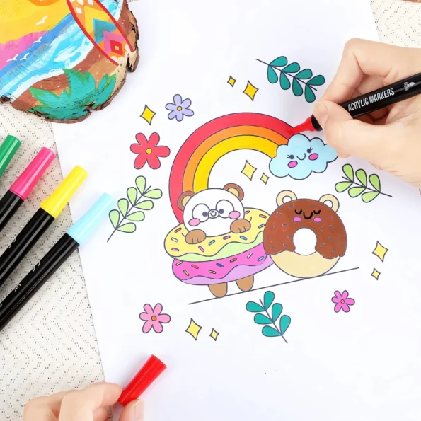 Acrylic Paint Markers Dual Tip