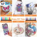 Dual tip acrylic paint pens for crafts (10)