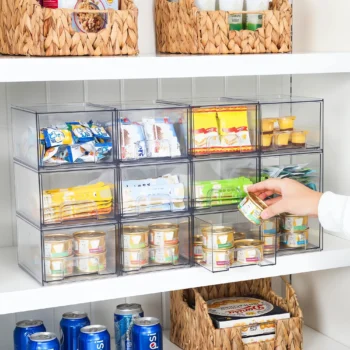 Clear Stackable Acrylic Storage Drawers