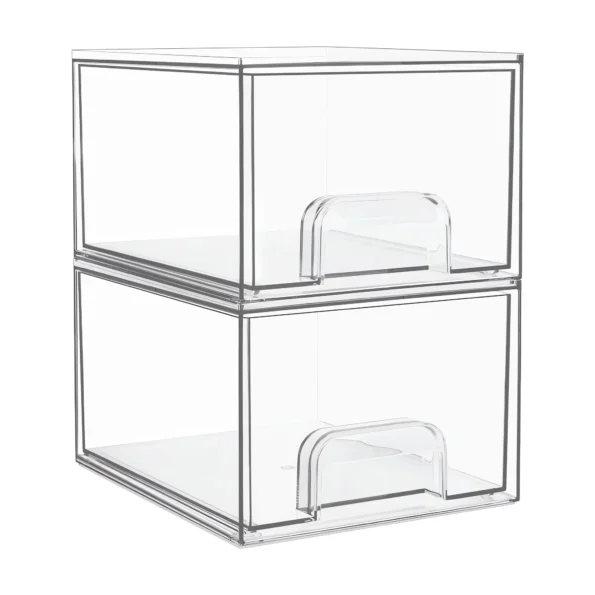 Clear Stackable Acrylic Storage Drawers