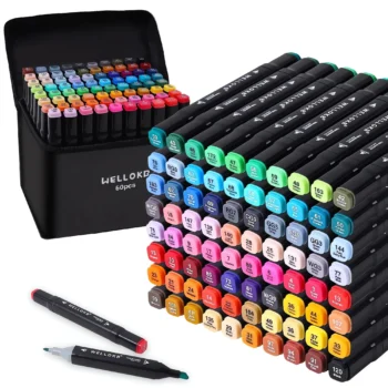 Dual Tip Alcohol Markers for Coloring & Art Projects
