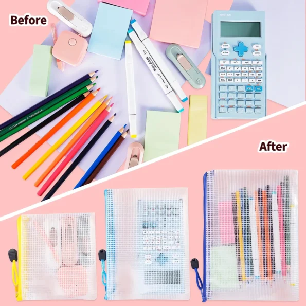 Mesh Zipper Pouch Bags