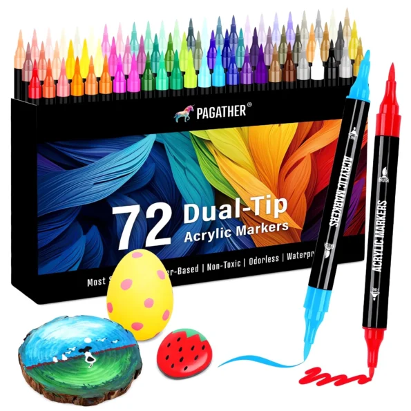Acrylic Paint Markers Dual Tip