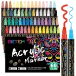 Dual tip acrylic paint pens for crafts (10)