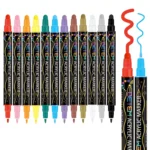 Dual tip acrylic paint pens for crafts (10)