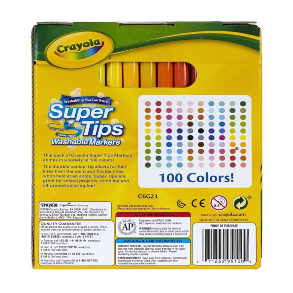 Super Tips Washable Markers Set