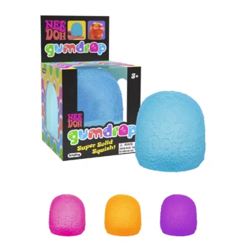 Textured sensory gumdrop squishy toy