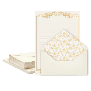 Vintage stationery set with envelopes