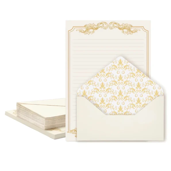 Vintage stationery set with envelopes
