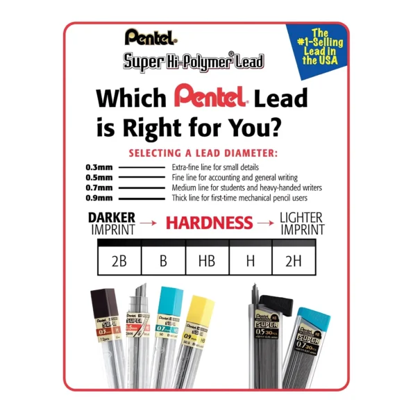 0.7mm HB mechanical pencil lead refill