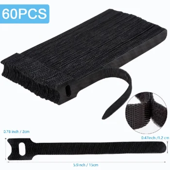 012-Reusable Cable Ties Adjustable Cord Organizer Straps