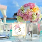 013-Gold Table Card Holders for Wedding Party (1)