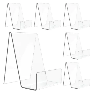 Clear Acrylic Book Stand Easel for Displaying Books, Photos, Art, Plates, Albums