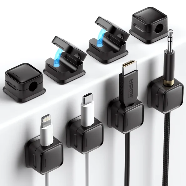 017-Magnetic Cord Organizer for Desk and Home
