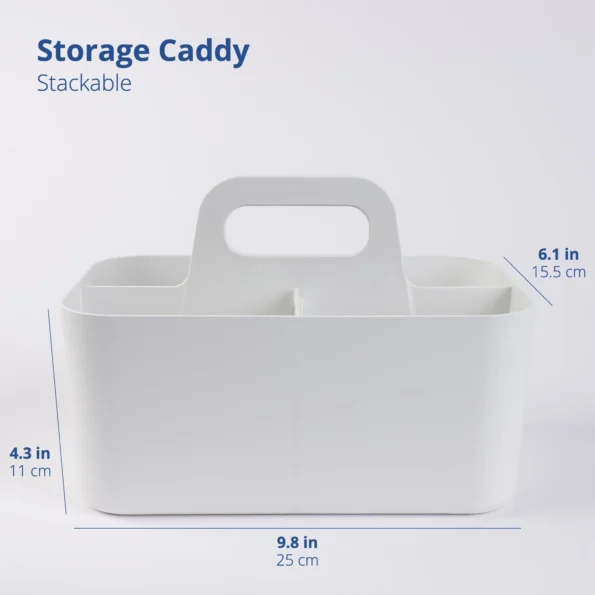 019-Stackable Organizer Caddy for Office and Bathroom