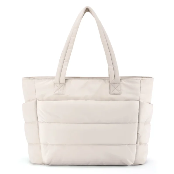 021-Lightweight Quilted Tote Bag for Women