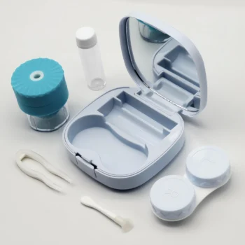 023-Travel Contact Lens Case with Cleaner