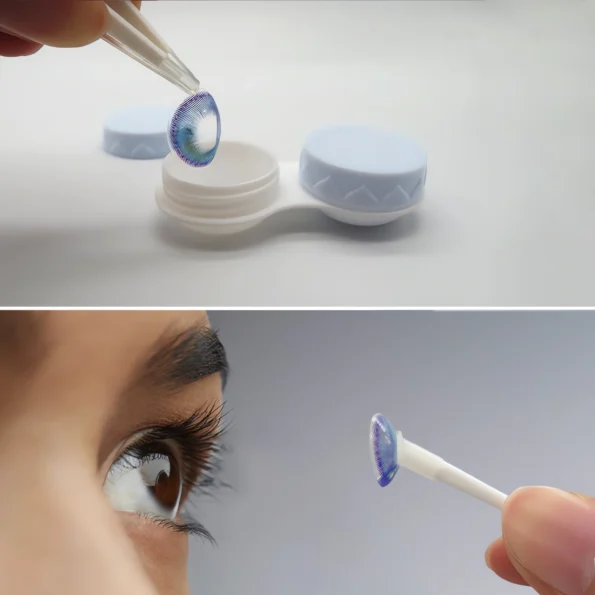 023-Travel Contact Lens Case with Cleaner