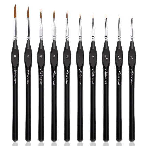 024-Miniature Paint Brushes for Fine Detailing