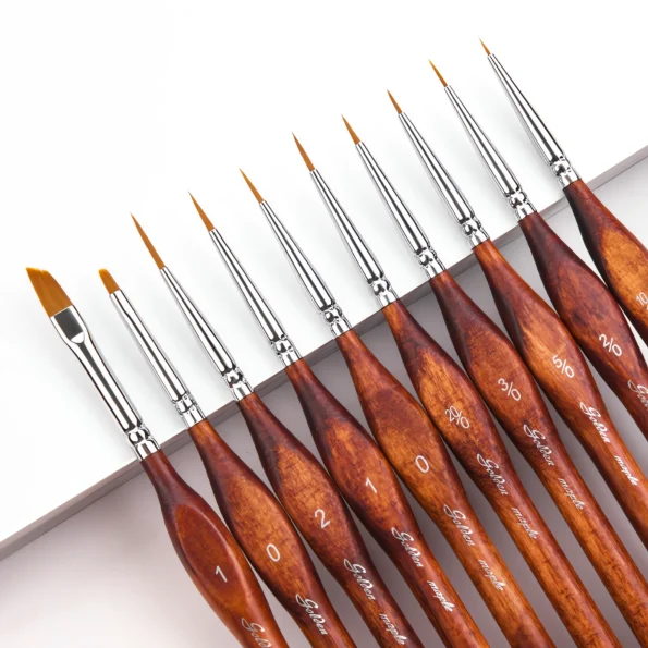024-Miniature Paint Brushes for Fine Detailing