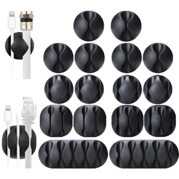 026-Adhesive Cord Organizer Clips for Cable Management