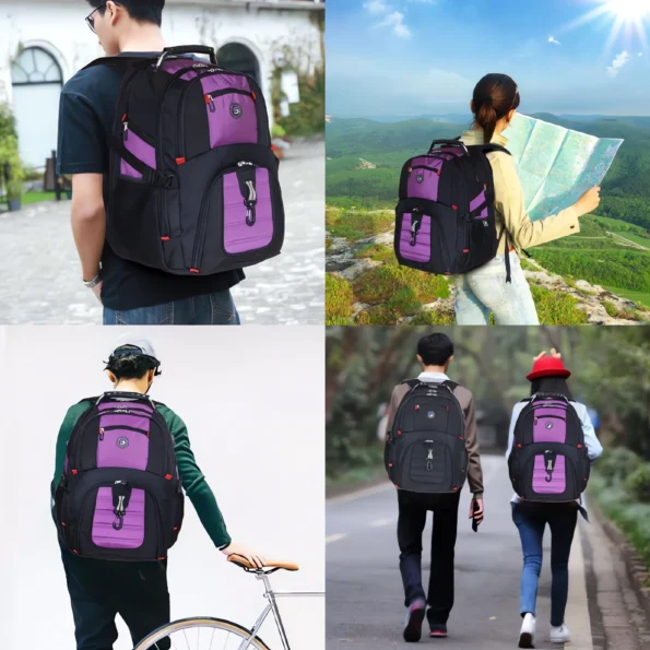 031-Large Travel Laptop Backpack with USB Port-