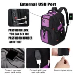 031-Large Travel Laptop Backpack with USB Port- (1)