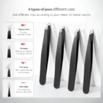 049-tweezers set for facial hair and splinter removal-SKU- (2)