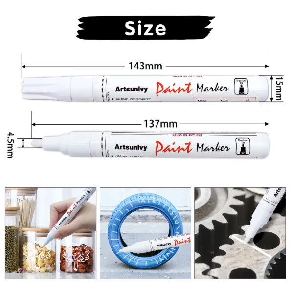 055-Blue Oil Based Paint Pens for Multiple Surfaces-