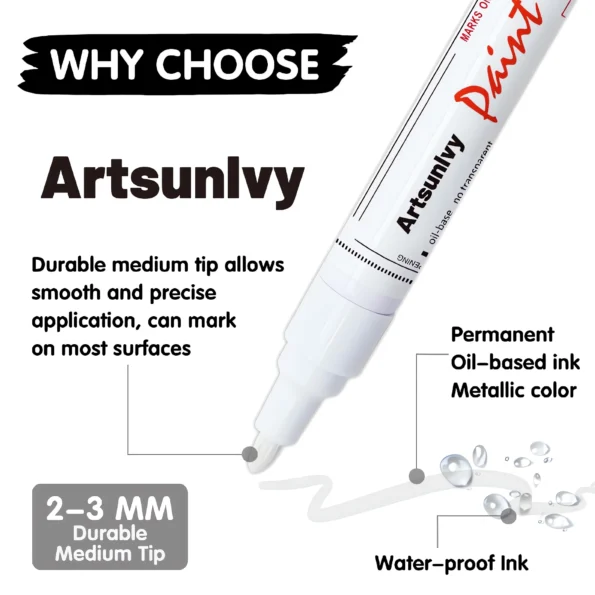 055-Blue Oil Based Paint Pens for Multiple Surfaces-