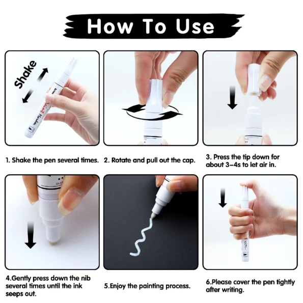 055-Blue Oil Based Paint Pens for Multiple Surfaces-