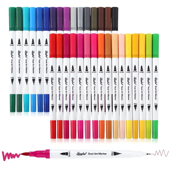 058-Dual Tip Brush and Fine Point Art Markers