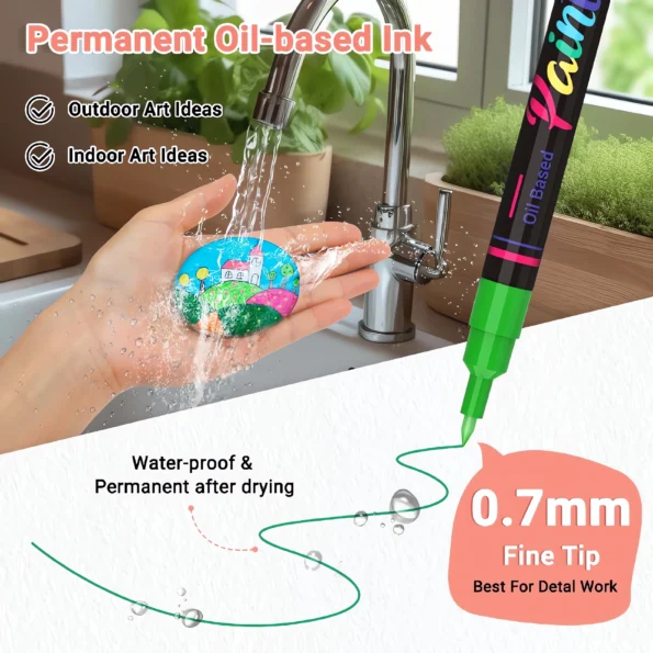 060-Fine Tip Oil Based Paint Markers