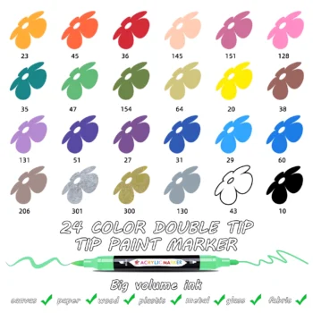 061-Dual Tip Acrylic Paint Markers