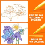 063-Dual Tip Water Based Coloring Markers (8)