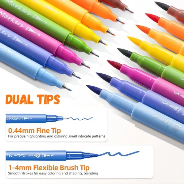 063-Dual Tip Water Based Coloring Markers
