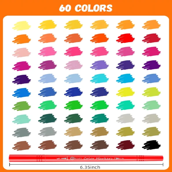 063-Dual Tip Water Based Coloring Markers